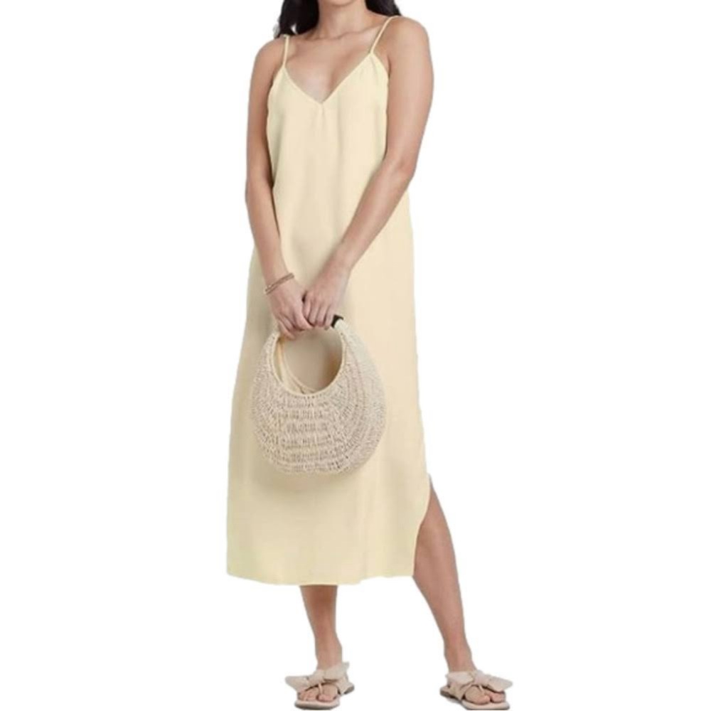 NWT! A New Day Slip Dress in Light Yellow - S